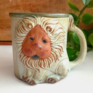 Lion Ceramic Mug, Gempo Japan